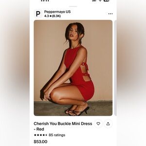 Peppermayo Cherish You Buckle Mini Dress